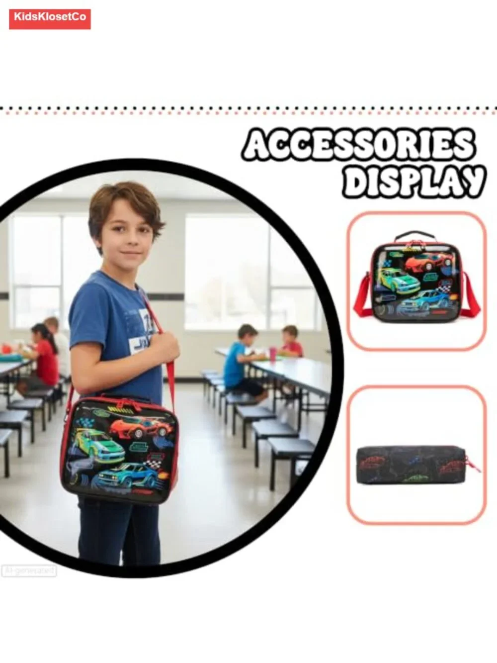 Kids Rolling Backpack with Wheels for Boys Girls, Lunch Bag & Pencil Case,